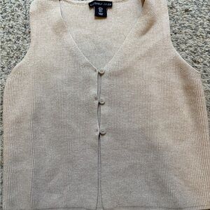 Sincerely Jules Ribbed Knit Top in Beige